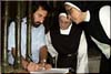 Chaplain Celestino with Abbess Carmen Alvarez